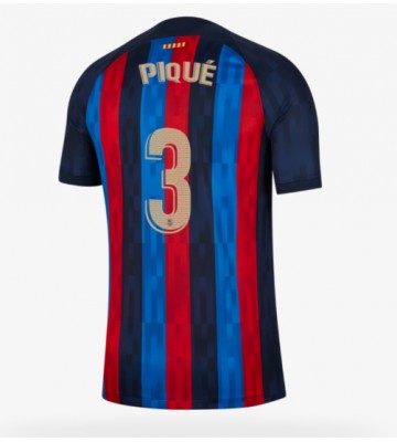 Barcelona Gerard Pique #3 Hjemmedrakt 2022-23 Kortermet